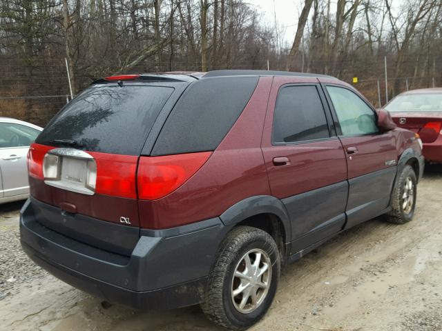 3G5DA03EX3S557430 - 2003 BUICK RENDEZVOUS RED photo 4