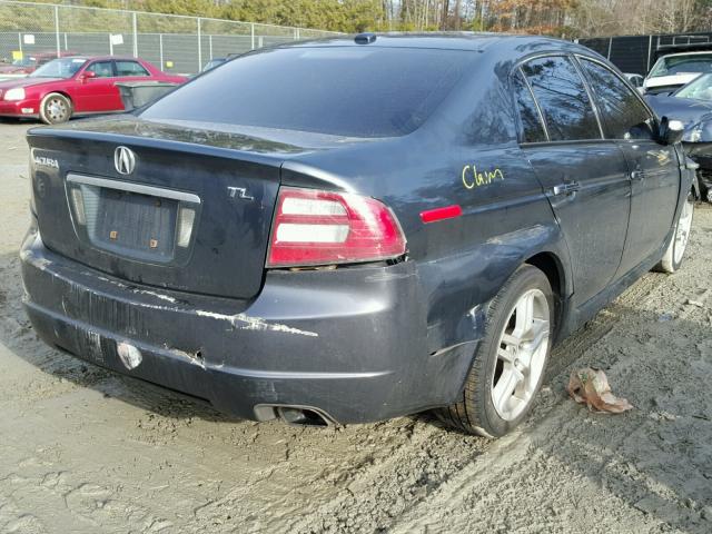 19UUA66217A044475 - 2007 ACURA TL GRAY photo 4