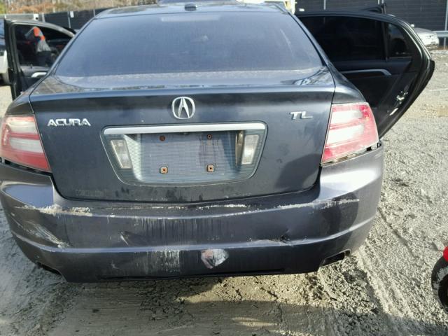 19UUA66217A044475 - 2007 ACURA TL GRAY photo 9