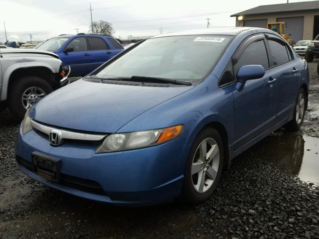 1HGFA16876L094042 - 2006 HONDA CIVIC EX BLUE photo 2