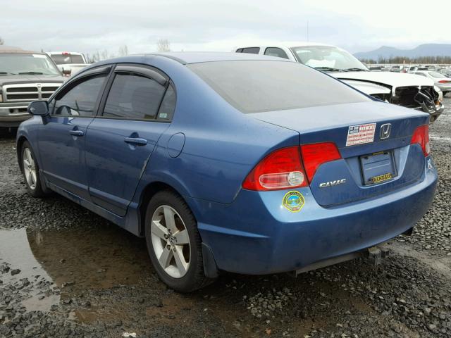 1HGFA16876L094042 - 2006 HONDA CIVIC EX BLUE photo 3