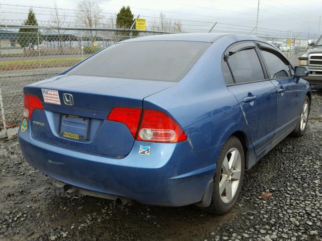 1HGFA16876L094042 - 2006 HONDA CIVIC EX BLUE photo 4