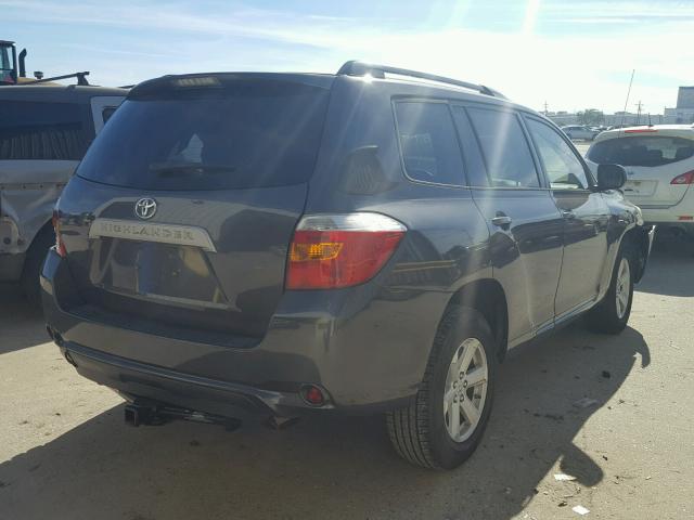 5TDZK3EH5AS004531 - 2010 TOYOTA HIGHLANDER BLACK photo 4