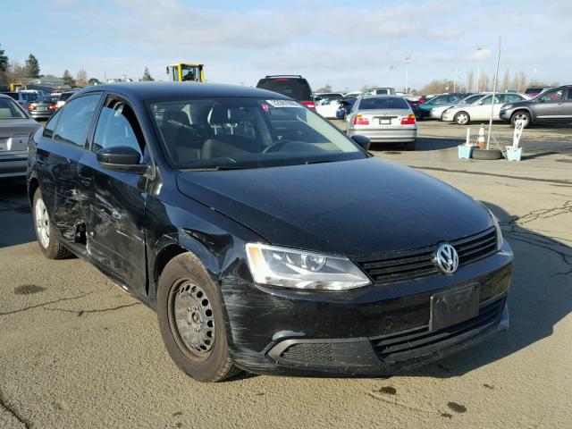 3VW2K7AJ4DM436529 - 2013 VOLKSWAGEN JETTA BASE BLACK photo 1