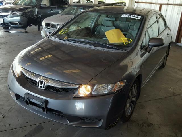 2HGFA16819H532832 - 2009 HONDA CIVIC EX 灰色 照片 2