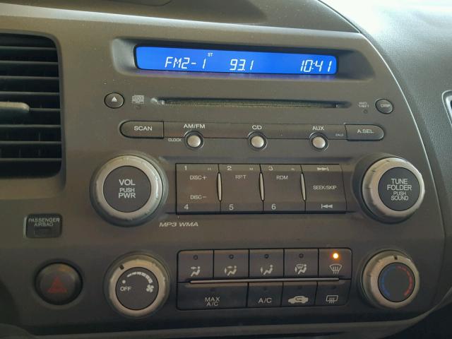 2HGFA16819H532832 - 2009 HONDA CIVIC EX 灰色 照片 9