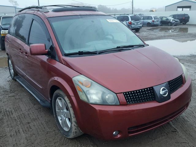 5N1BV28U85N122642 - 2005 NISSAN QUEST S RED photo 1