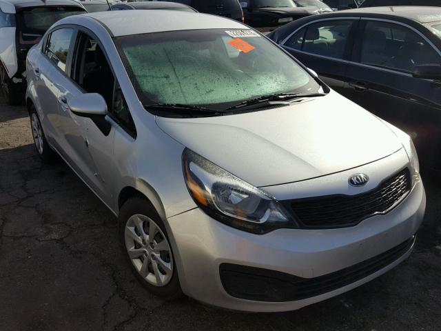 KNADM4A3XF6460596 - 2015 KIA RIO LX SILVER photo 1