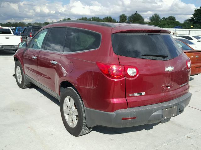 1GNKVGED6BJ108254 - 2011 CHEVROLET TRAVERSE L RED photo 3