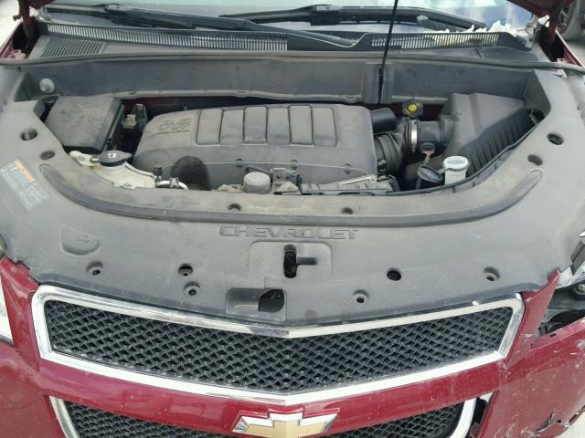 1GNKVGED6BJ108254 - 2011 CHEVROLET TRAVERSE L RED photo 7