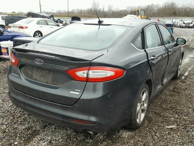 3FA6P0HD5FR231245 - 2015 FORD FUSION SE GRAY photo 4