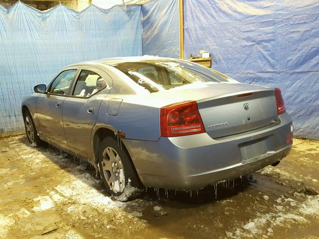 2B3KA43GX7H650886 - 2007 DODGE CHARGER SE BLUE photo 3