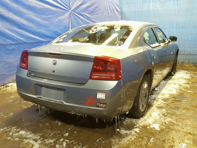 2B3KA43GX7H650886 - 2007 DODGE CHARGER SE BLUE photo 4