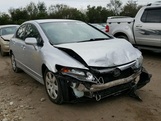 1HGFA16507L114283 - 2007 HONDA CIVIC LX SILVER photo 1