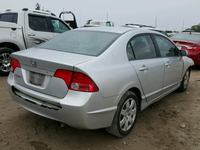 1HGFA16507L114283 - 2007 HONDA CIVIC LX SILVER photo 4