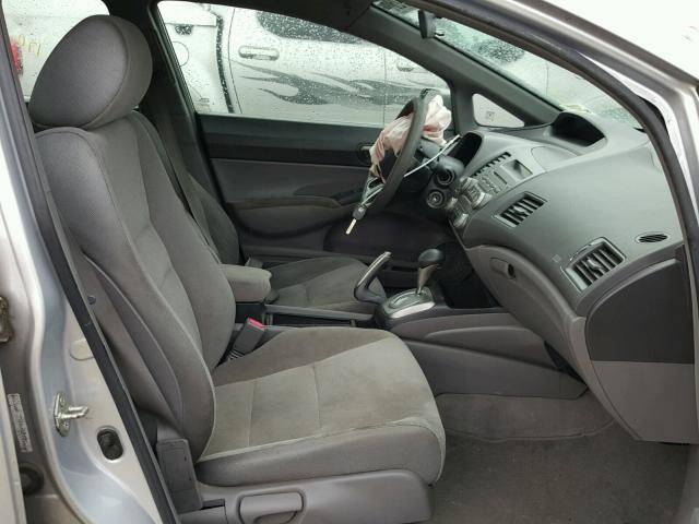 1HGFA16507L114283 - 2007 HONDA CIVIC LX SILVER photo 5