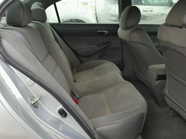 1HGFA16507L114283 - 2007 HONDA CIVIC LX SILVER photo 6