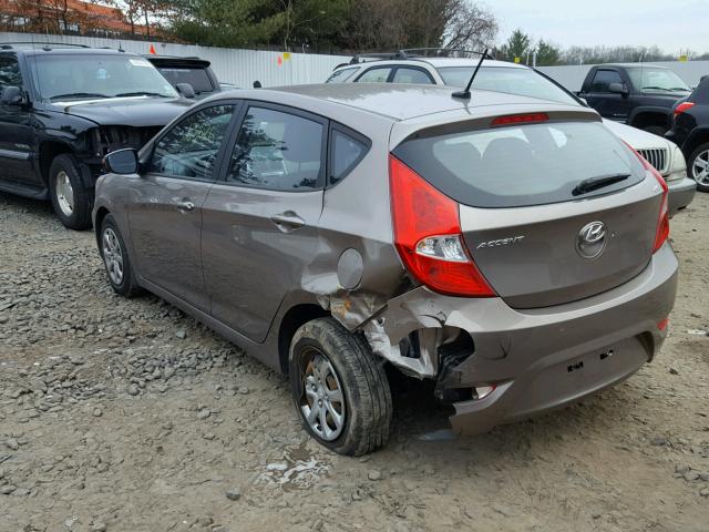 KMHCT5AE0DU060348 - 2013 HYUNDAI ACCENT GLS BROWN photo 3