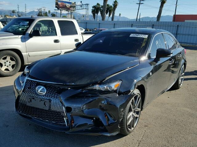 JTHBA1D28G5037350 - 2016 LEXUS IS BLACK photo 2