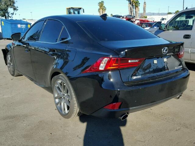 JTHBA1D28G5037350 - 2016 LEXUS IS BLACK photo 3