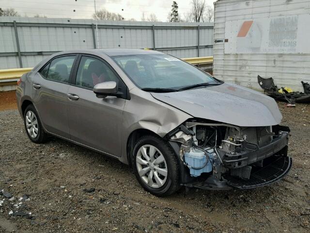 2T1BURHE9FC324421 - 2015 TOYOTA COROLLA L GRAY photo 1