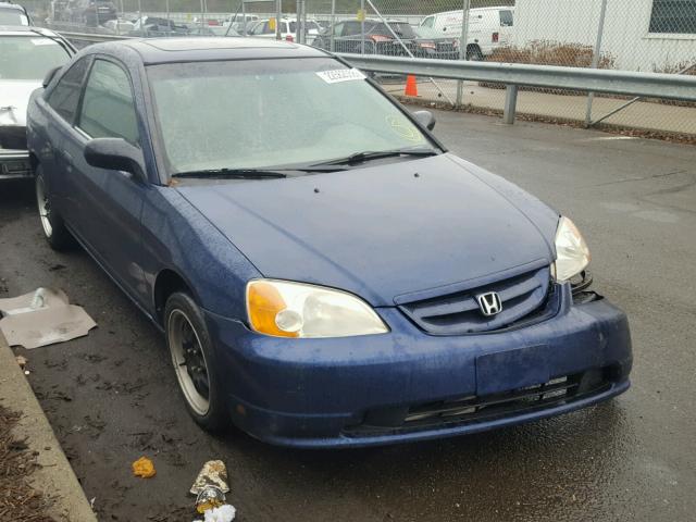 1HGEM21961L008236 - 2001 HONDA CIVIC SI BLUE photo 1