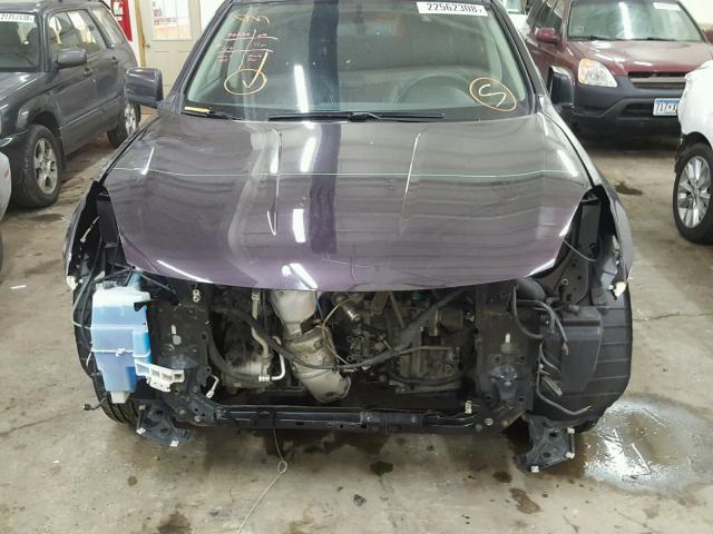 JN8AS5MV6CW360624 - 2012 NISSAN ROGUE S PURPLE photo 9