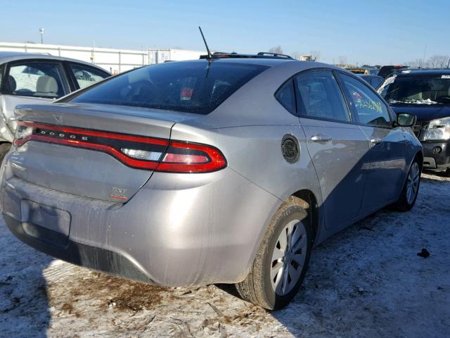 1C3CDFBB5ED768760 - 2014 DODGE DART SXT SILVER photo 4