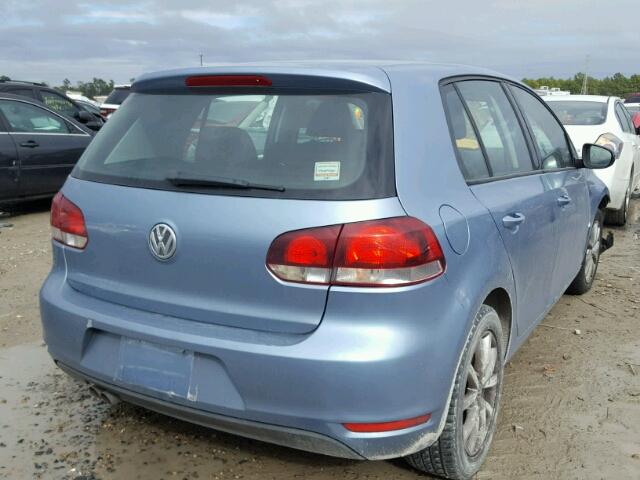 WVWDB7AJ2BW303440 - 2011 VOLKSWAGEN GOLF BLUE photo 4