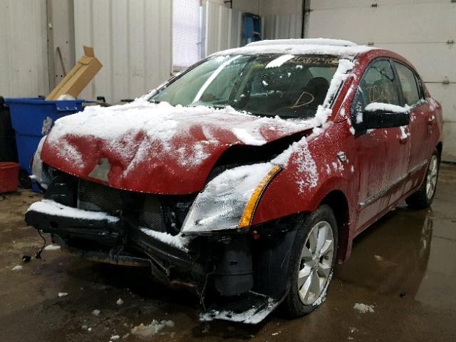 3N1AB6AP0AL646479 - 2010 NISSAN SENTRA 2.0 MAROON photo 2