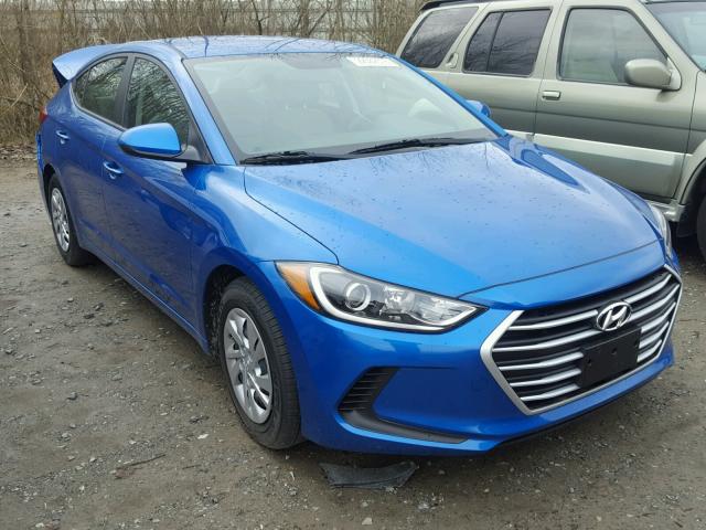 KMHD74LFXJU472913 - 2018 HYUNDAI ELANTRA SE BLUE photo 1