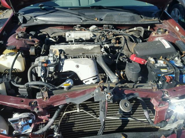 4T1BG22K01U814945 - 2001 TOYOTA CAMRY CE BURGUNDY photo 7