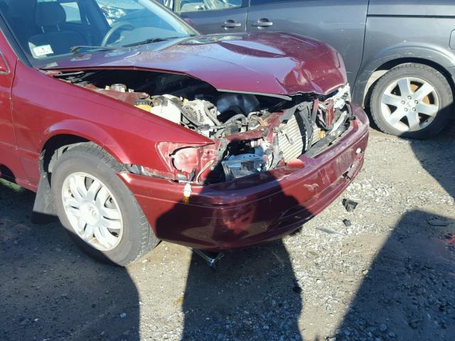 4T1BG22K01U814945 - 2001 TOYOTA CAMRY CE BURGUNDY photo 9