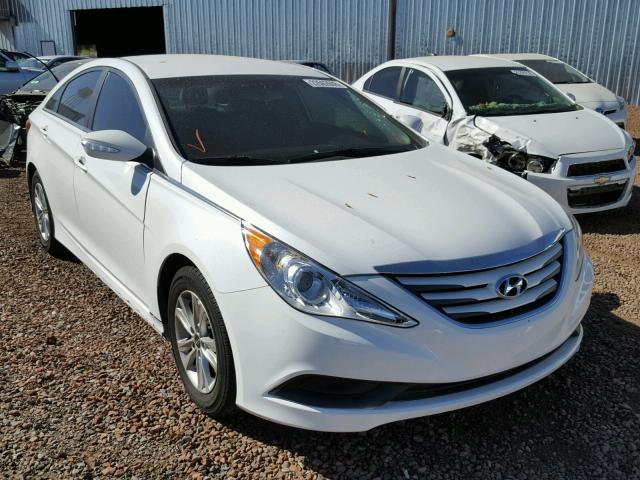 5NPEB4AC3EH943445 - 2014 HYUNDAI SONATA GLS WHITE photo 1