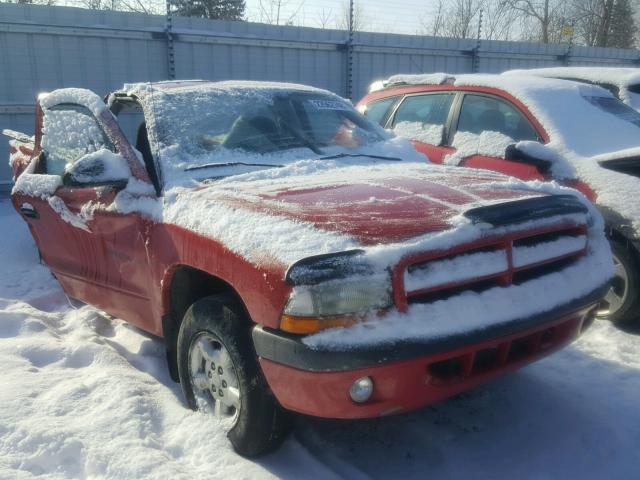 1B7FL36X52S707299 - 2002 DODGE DAKOTA SPO RED photo 1