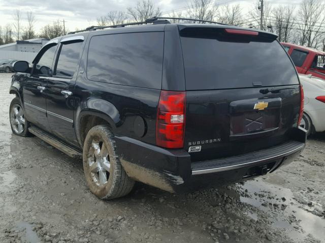 1GNSKKE37BR393289 - 2011 CHEVROLET SUBURBAN K BLACK photo 3