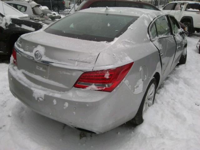 1G4GB5G35EF112654 - 2014 BUICK LACROSSE SILVER photo 4