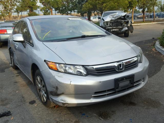 19XFB2F54CE306391 - 2012 HONDA CIVIC LX SILVER photo 1