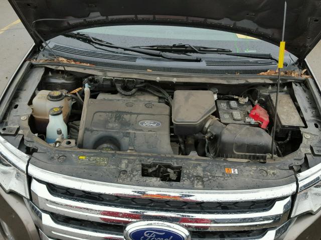 2FMDK4JC1DBA64527 - 2013 FORD EDGE SEL GRAY photo 7