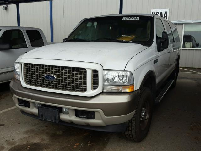 1FMSU45P64EA40338 - 2004 FORD EXCURSION WHITE photo 2