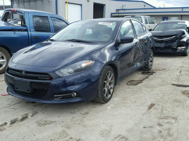 1C3CDFBA0DD340116 - 2013 DODGE DART SXT BLUE photo 2