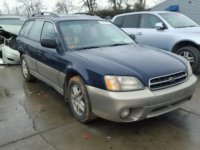 4S3BH6655Y6635750 - 2000 SUBARU LEGACY OUT BLUE photo 1