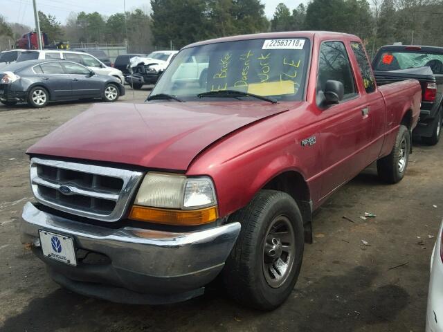 1FTYR14V4XTB11907 - 1999 FORD RANGER SUP RED photo 2