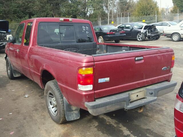 1FTYR14V4XTB11907 - 1999 FORD RANGER SUP RED photo 3