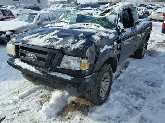 1FTYR44E57PA43241 - 2007 FORD RANGER SUP BLACK photo 2