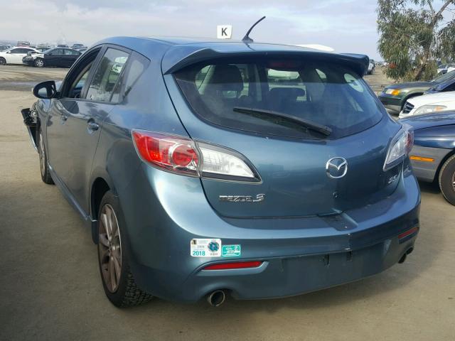 JM1BL1H68A1114080 - 2010 MAZDA 3 S BLUE photo 3