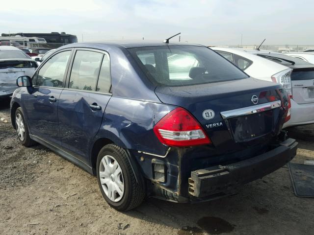 3N1BC1AP5BL392550 - 2011 NISSAN VERSA S BLUE photo 3