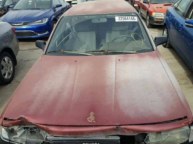 JT2SV21WXK0295998 - 1989 TOYOTA CAMRY DLX MAROON photo 7