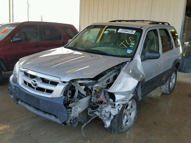 4F2YZ02Z36KM02581 - 2006 MAZDA TRIBUTE I SILVER photo 2