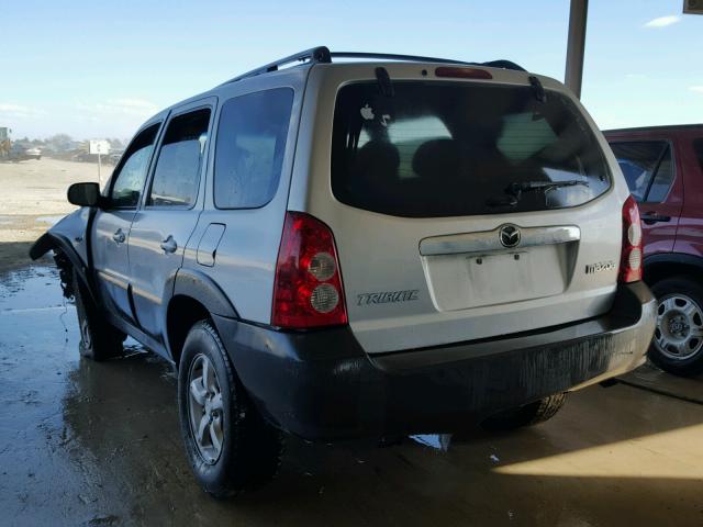 4F2YZ02Z36KM02581 - 2006 MAZDA TRIBUTE I SILVER photo 3